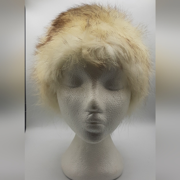 Vintage 1950's Fur Cloche Women's Hat Size Small Satin Lined - Picture 1 of 7